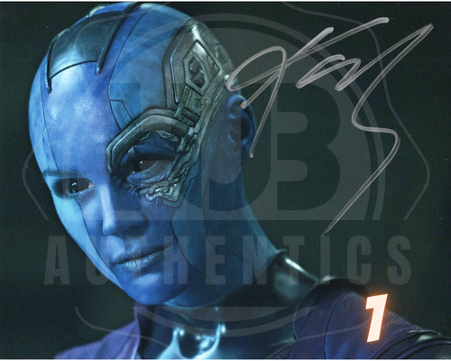 アベンジャーズ　Karen Gillan 直筆サインカード ネビュラ KAREN GILLAN Signed MARVEL Nebula AVENGERS 8x10 Autograph